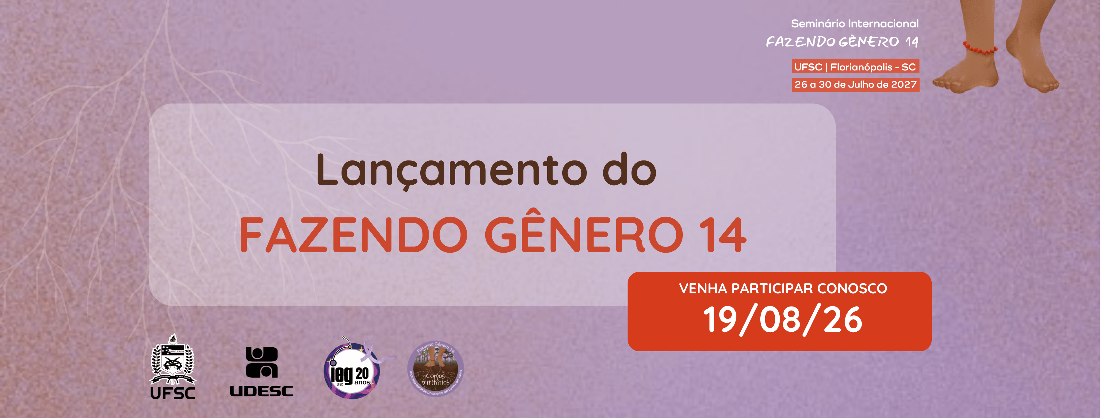 Lançamento do Seminário Internacional Fazendo Gênero 14