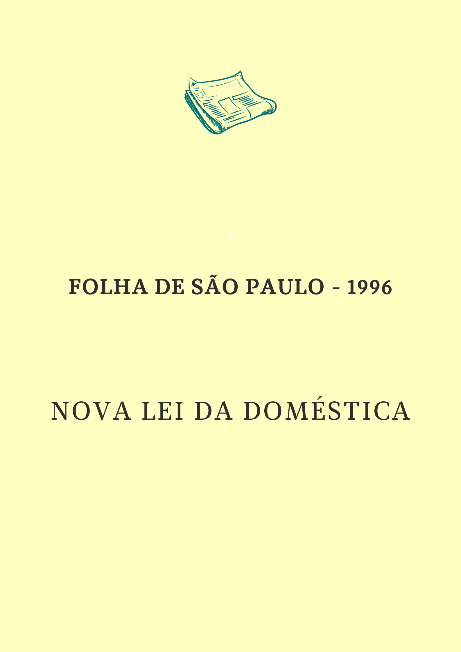 Nova lei da doméstica