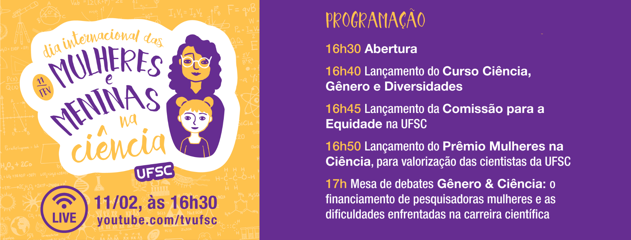 Curso Ciência, Gênero e Diversidades para a Graduação