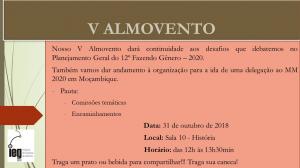 V Almovento de preparação para o 12º Fazendo Gênero