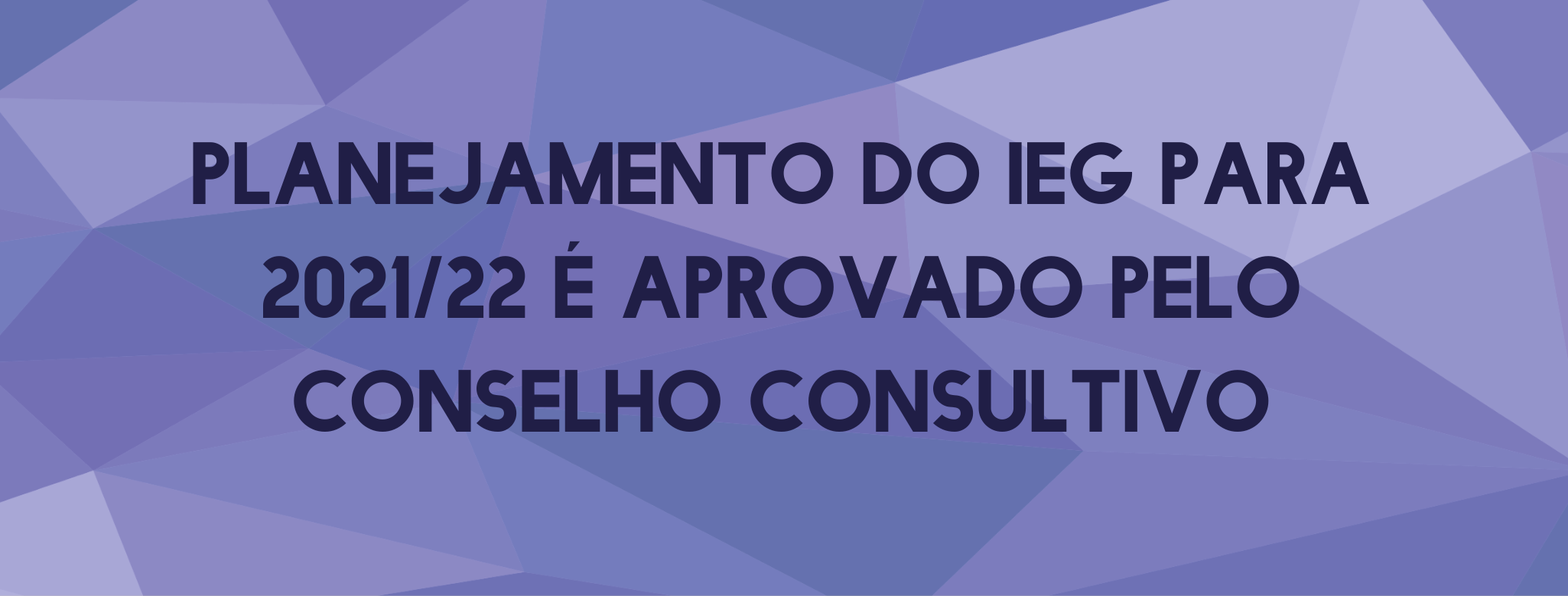 Planejamento do IEG para 2021/22 é aprovado pelo Conselho Consultivo