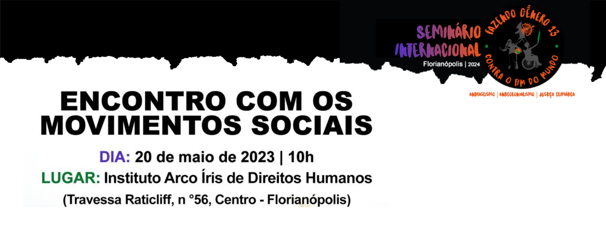 Fazendo Gênero 13 promove Encontro com Movimentos Sociais