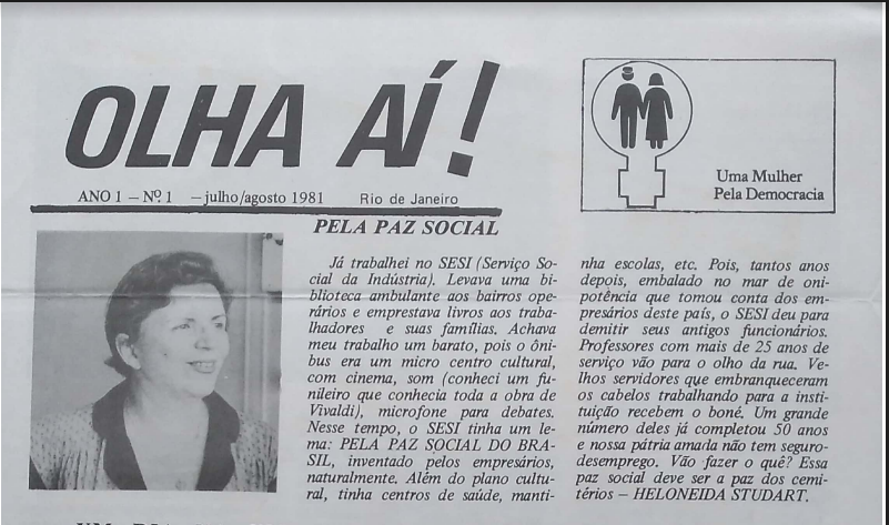 OLHA AÍ! Uma mulher pela democracia