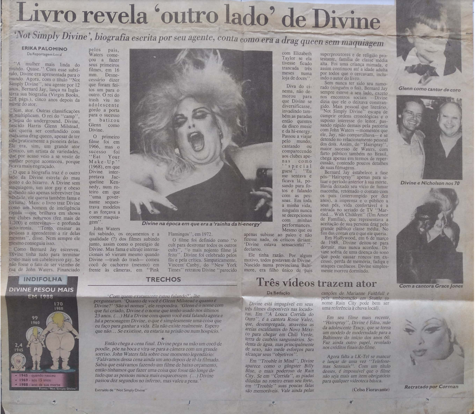 Livro revela 'outro lado' de Divine